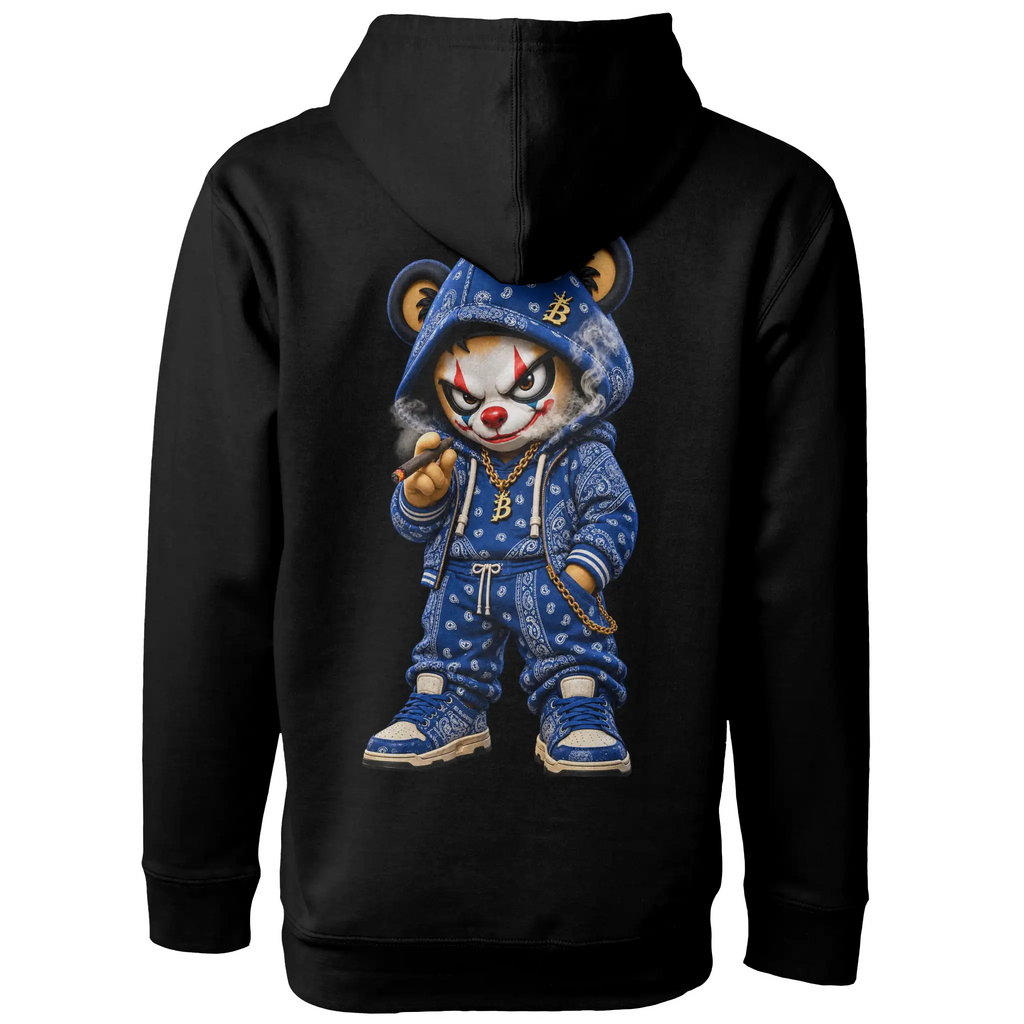 Blicky Blue Bear Hoodie