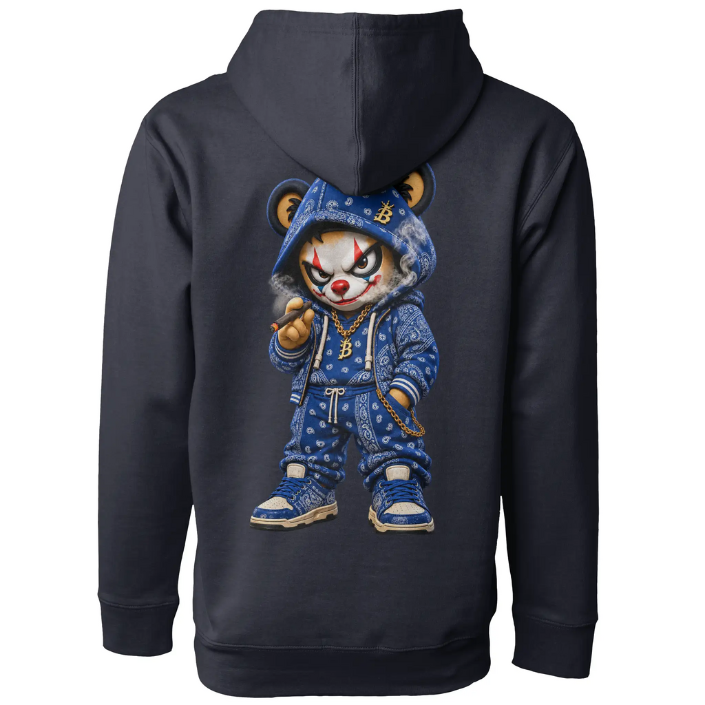 Blicky Blue Bear Hoodie
