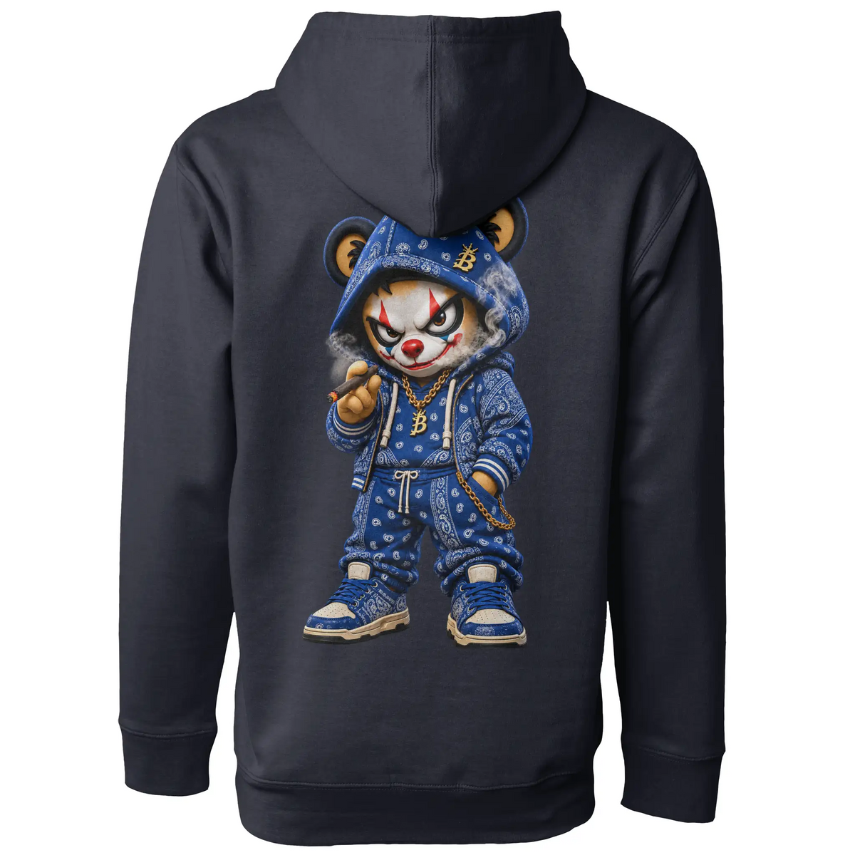 Blicky Blue Bear Hoodie