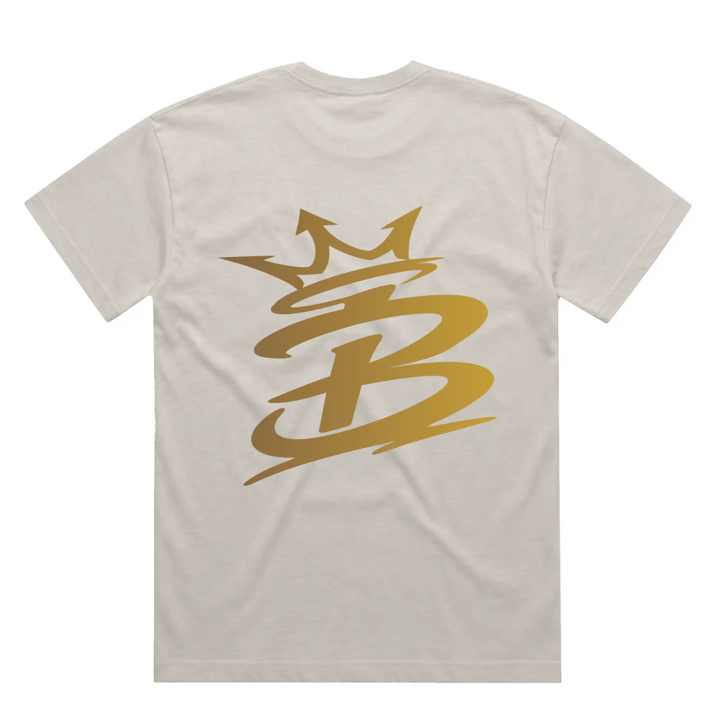 Blicky crowned gold B Oversized Tee