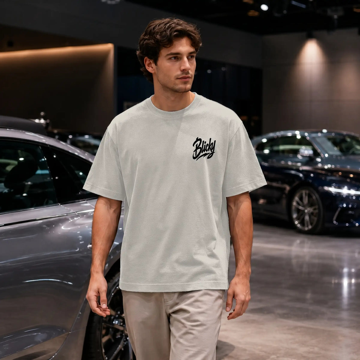 Blicky crowned B black Oversized Tee