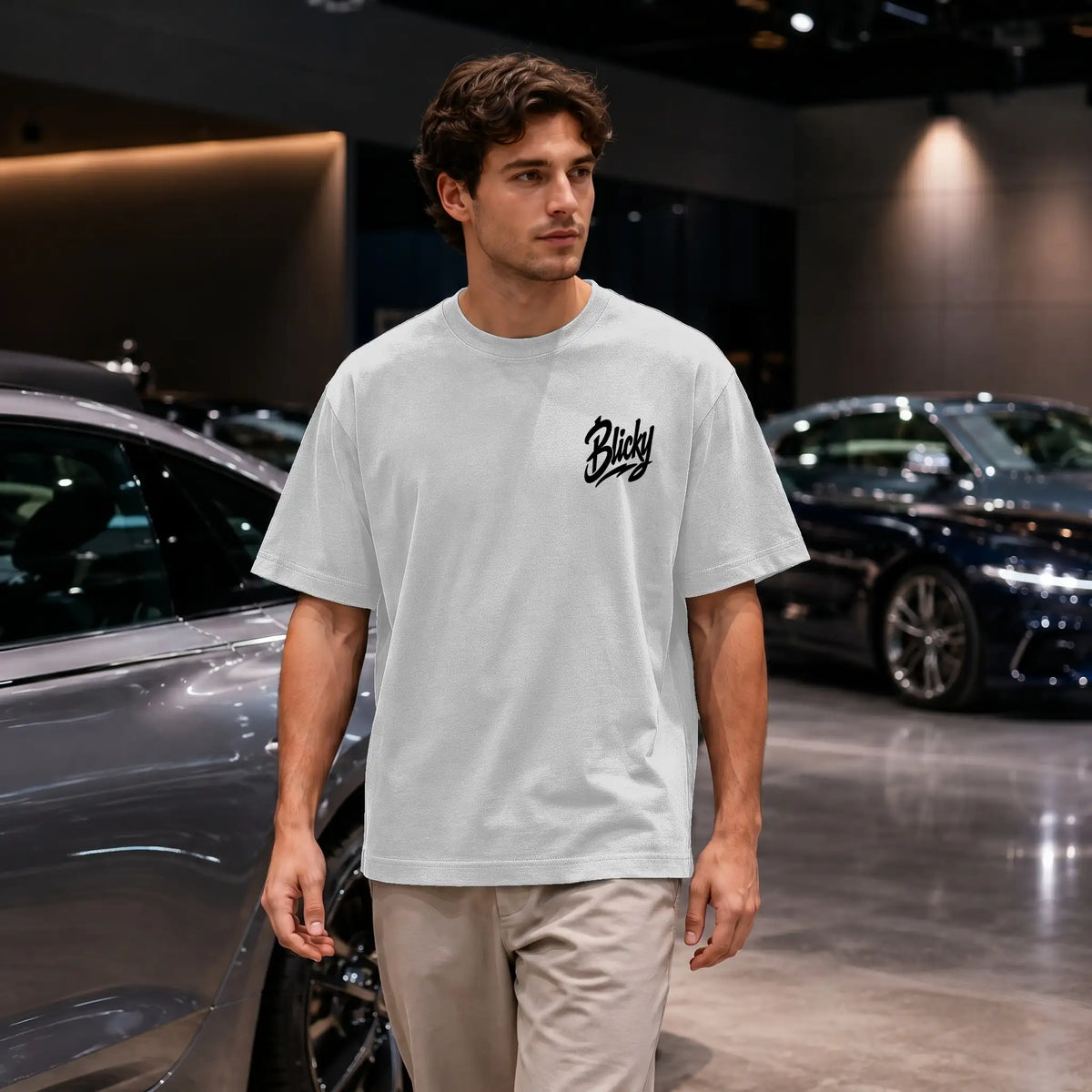Blicky crowned B black Oversized Tee