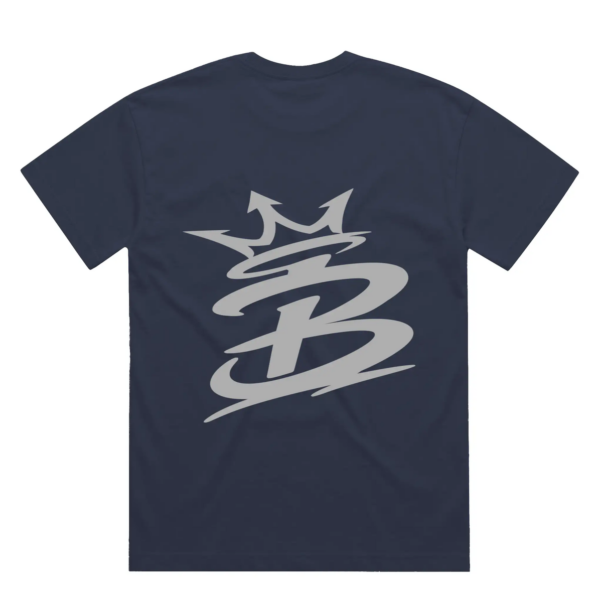 Blicky crowned B silver Oversized Tee