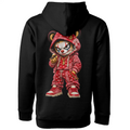 Blicky red bear pullover hoody