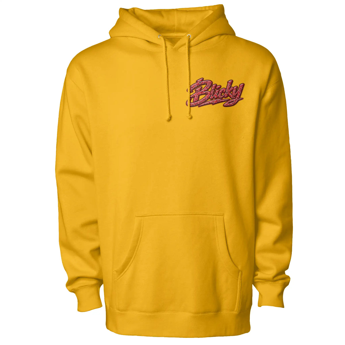Blicky red bear pullover hoody