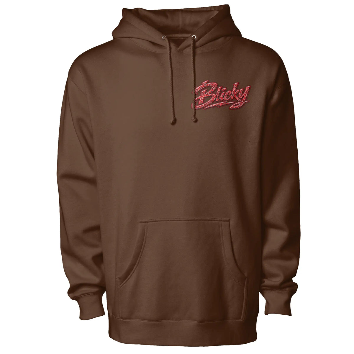 Blicky red bear pullover hoody