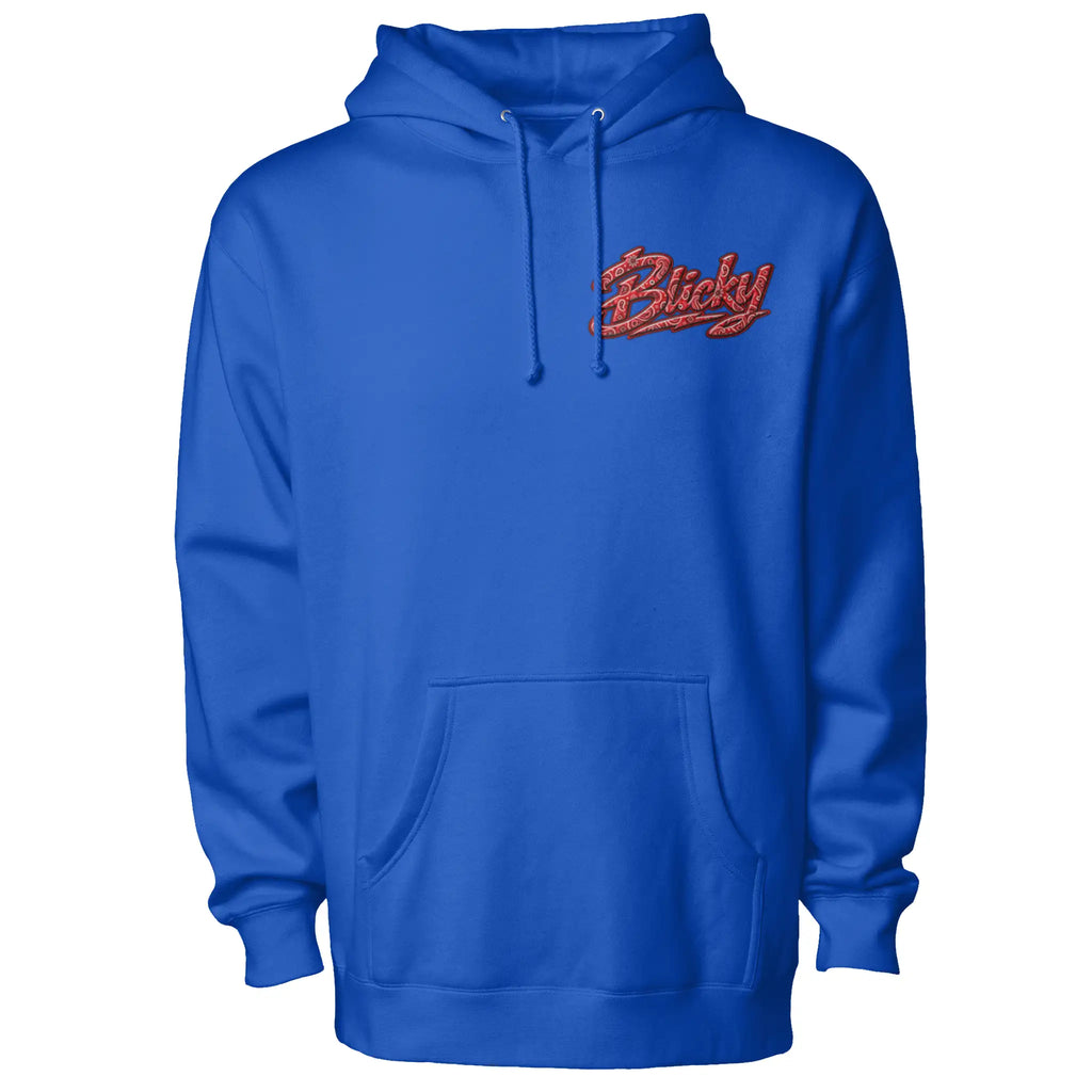 Blicky red bear pullover hoody