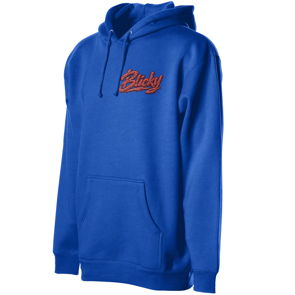 Blicky red bear pullover hoody