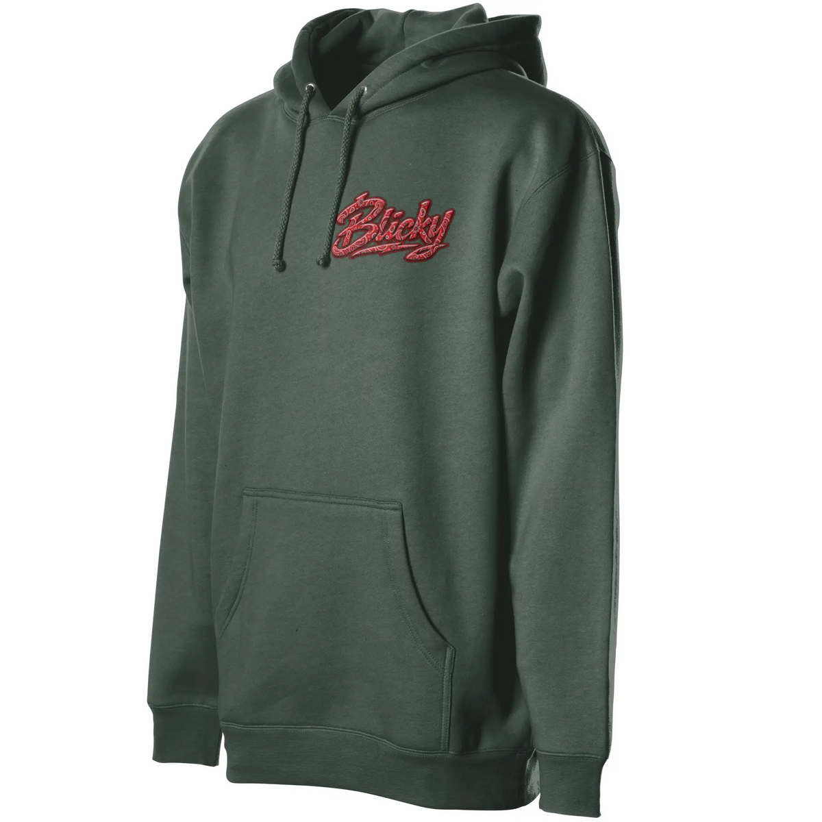 Blicky red bear pullover hoody