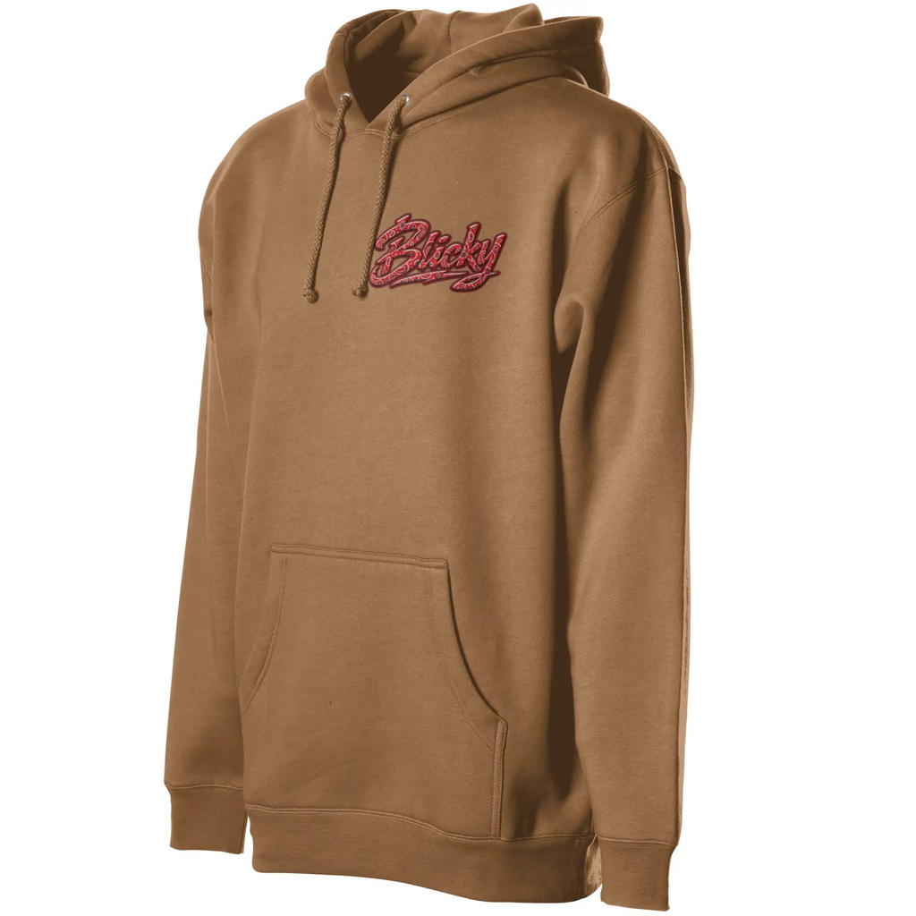 Blicky red bear pullover hoody
