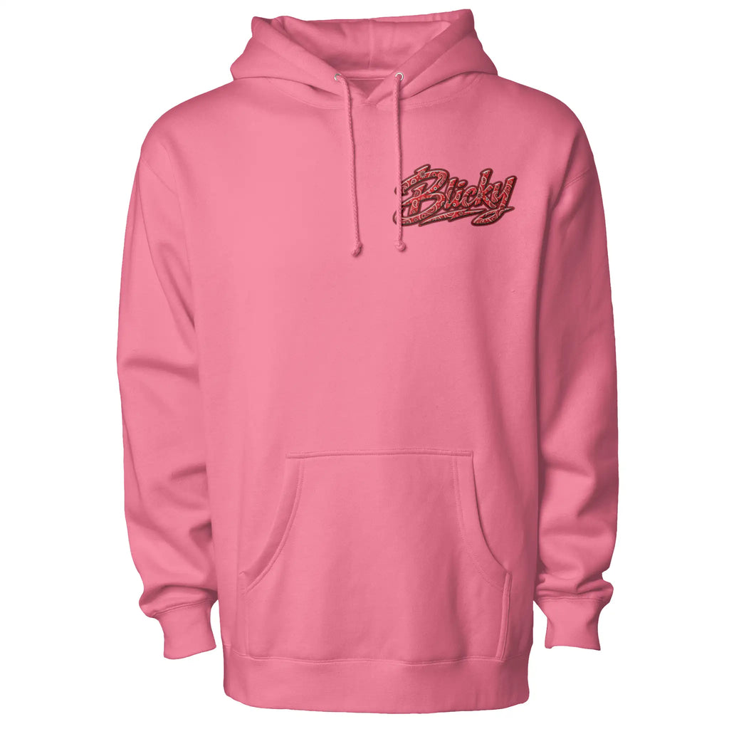 Blicky red bear pullover hoody
