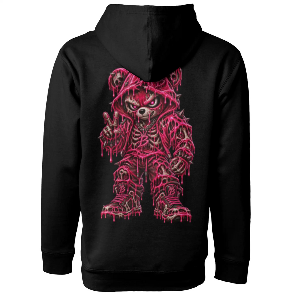 Blicky pullover hoody pink toxic design
