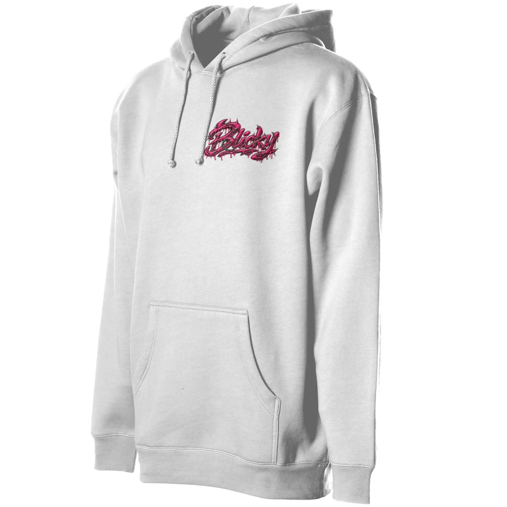Blicky pullover hoody pink toxic design