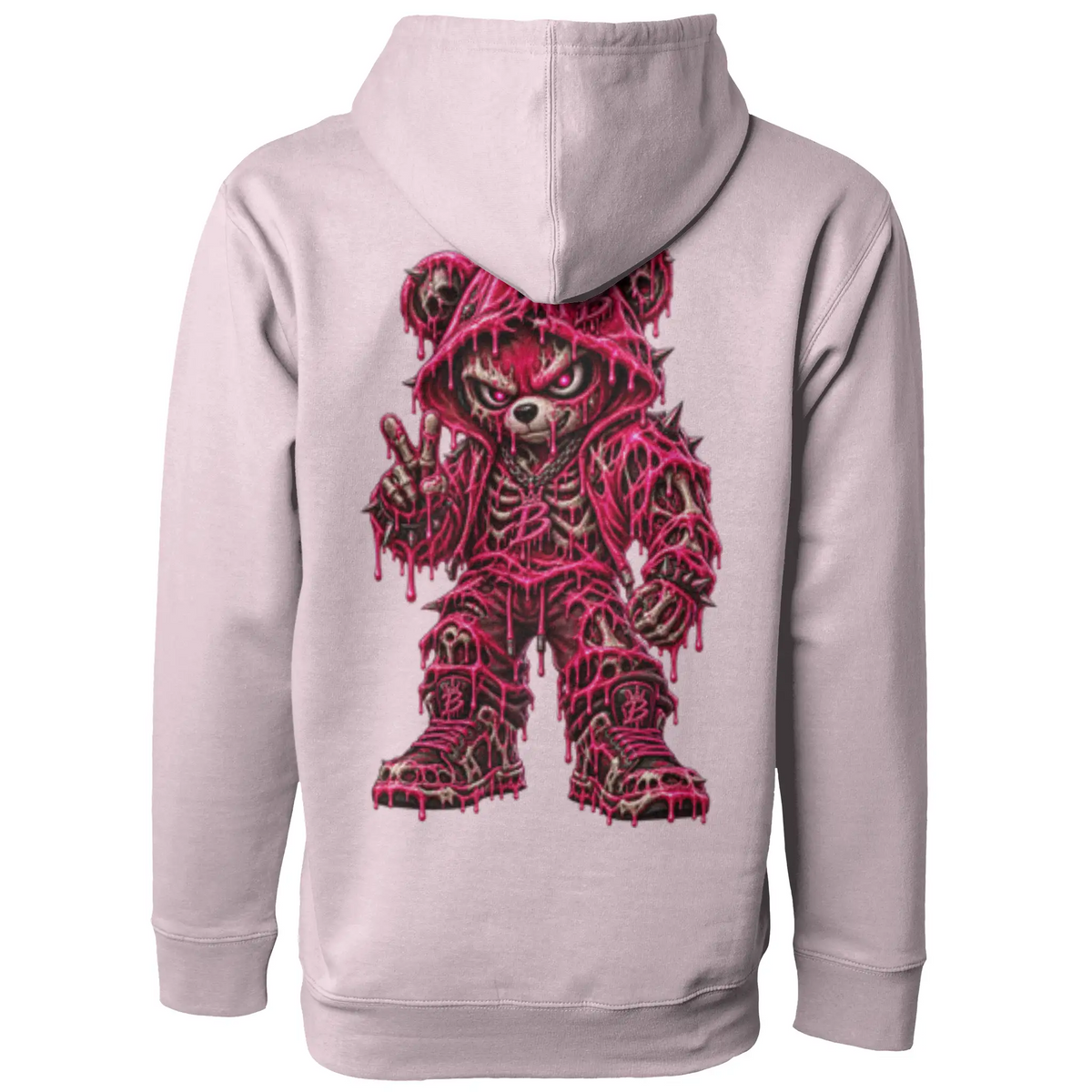 Blicky pullover hoody pink toxic design