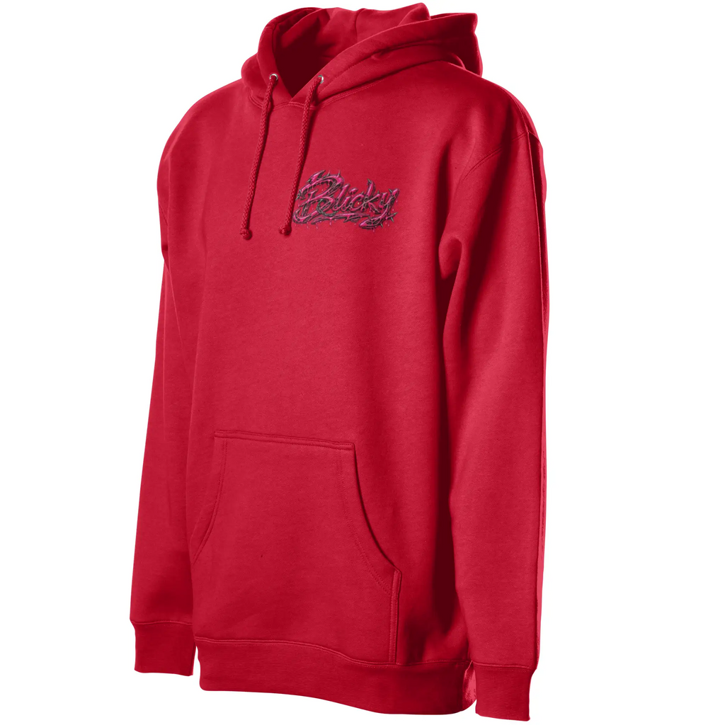 Blicky pullover hoody pink toxic design