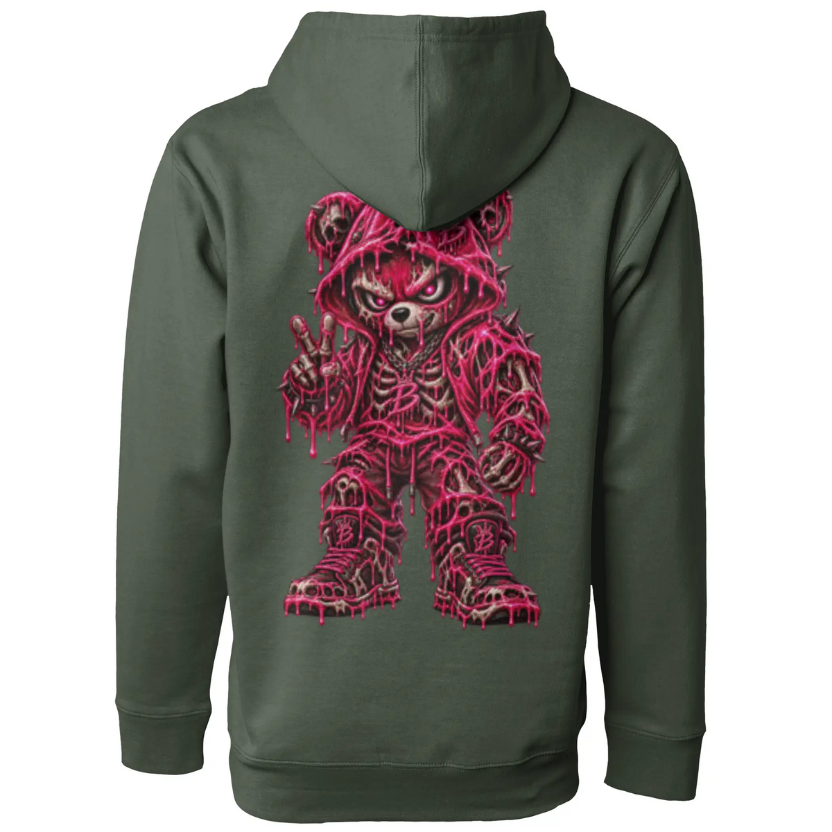 Blicky pullover hoody pink toxic design