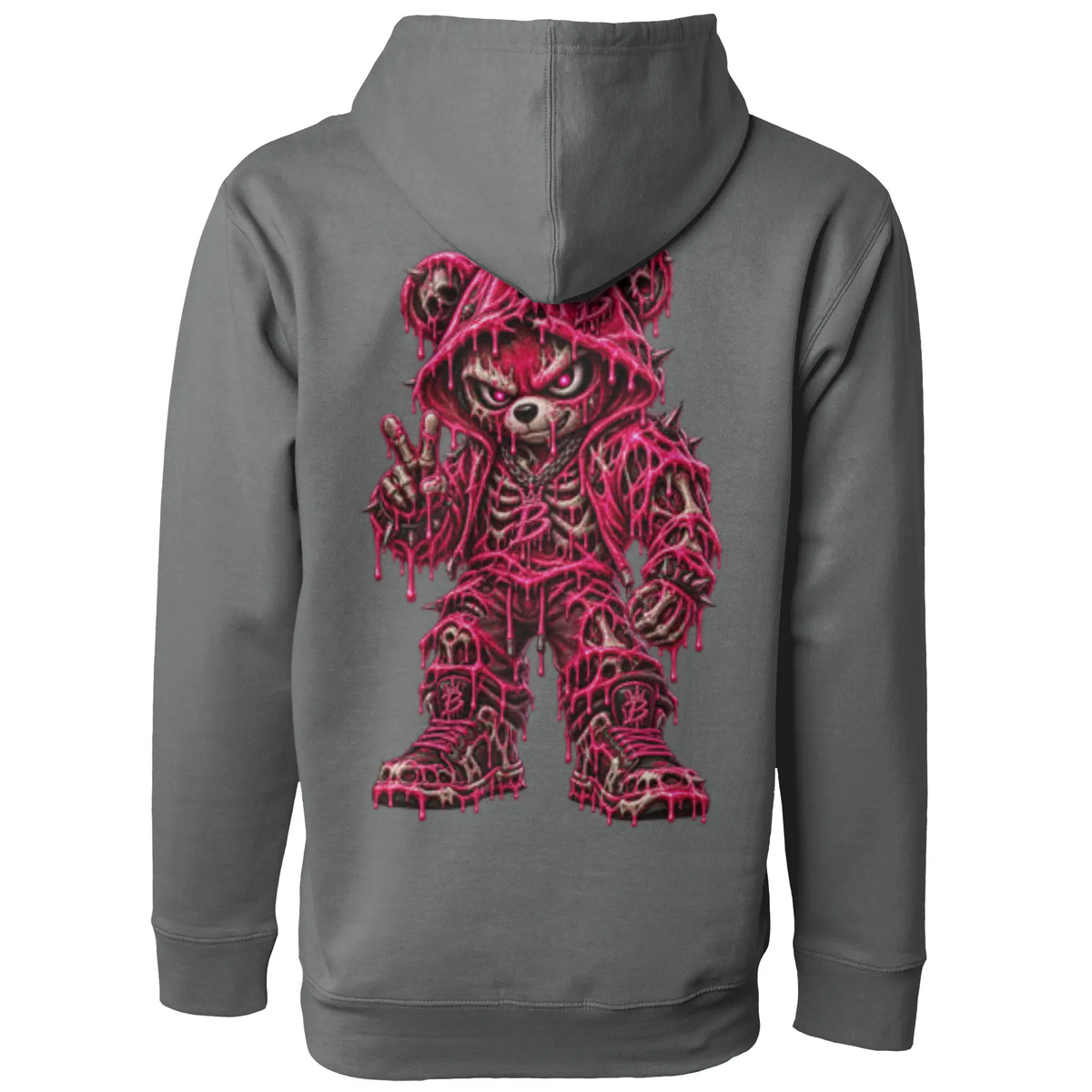 Blicky pullover hoody pink toxic design