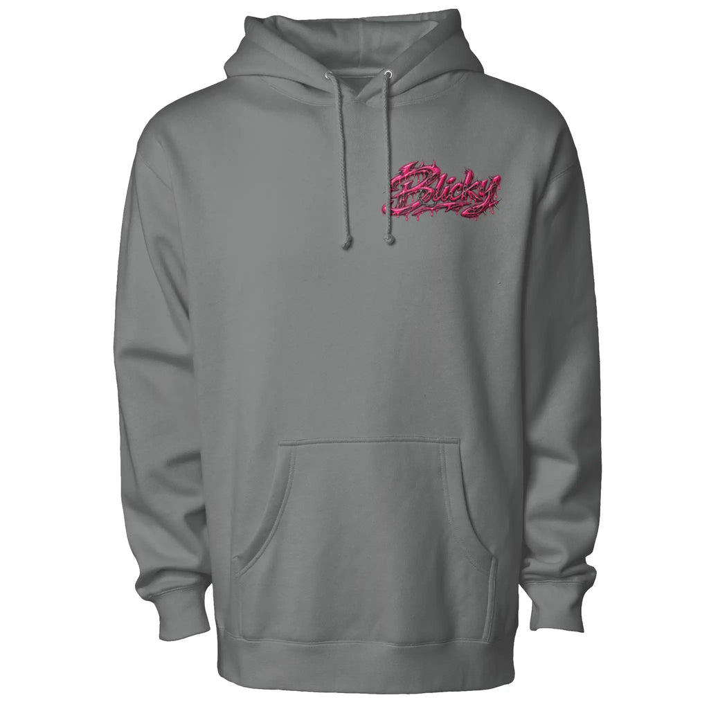 Blicky pullover hoody pink toxic design