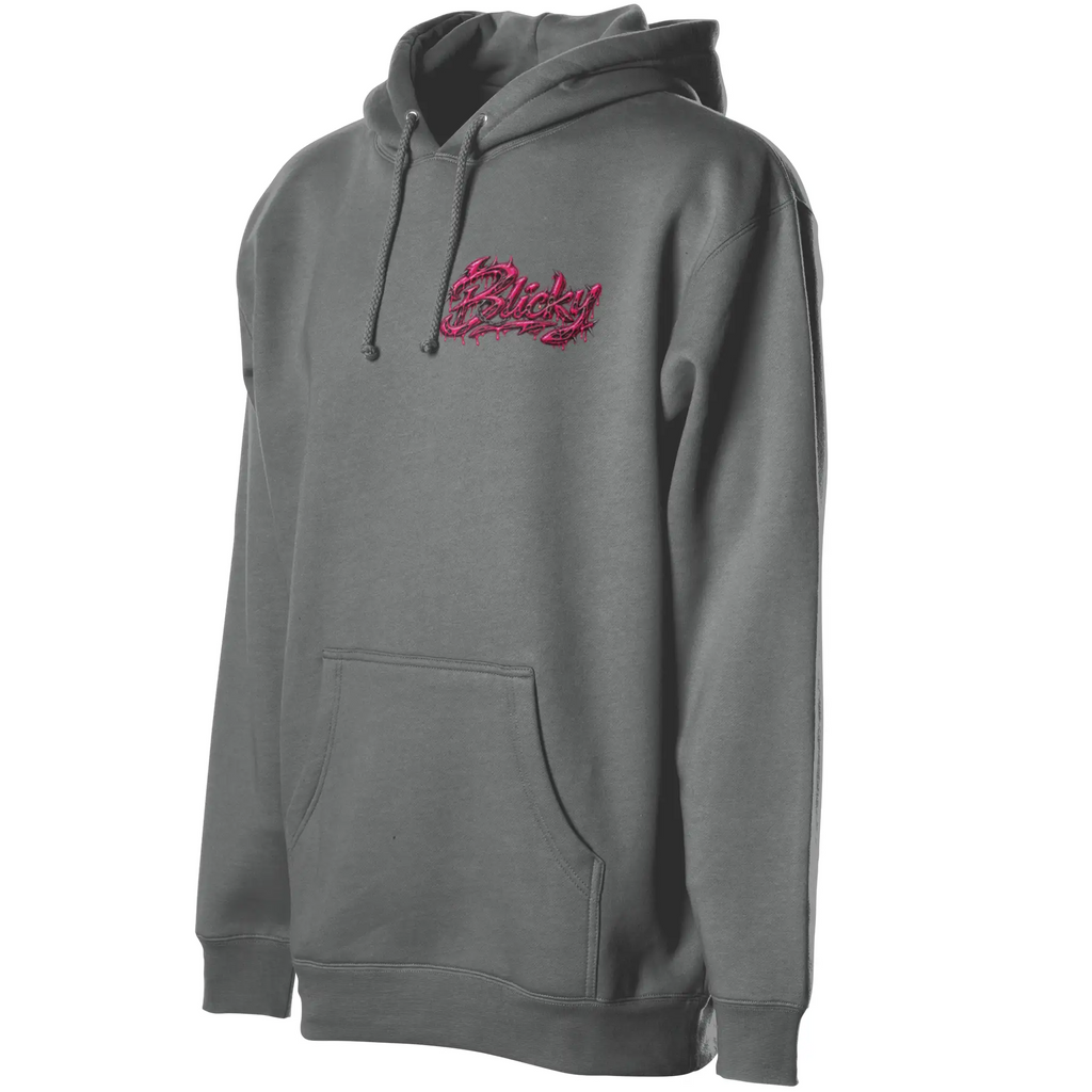 Blicky pullover hoody pink toxic design