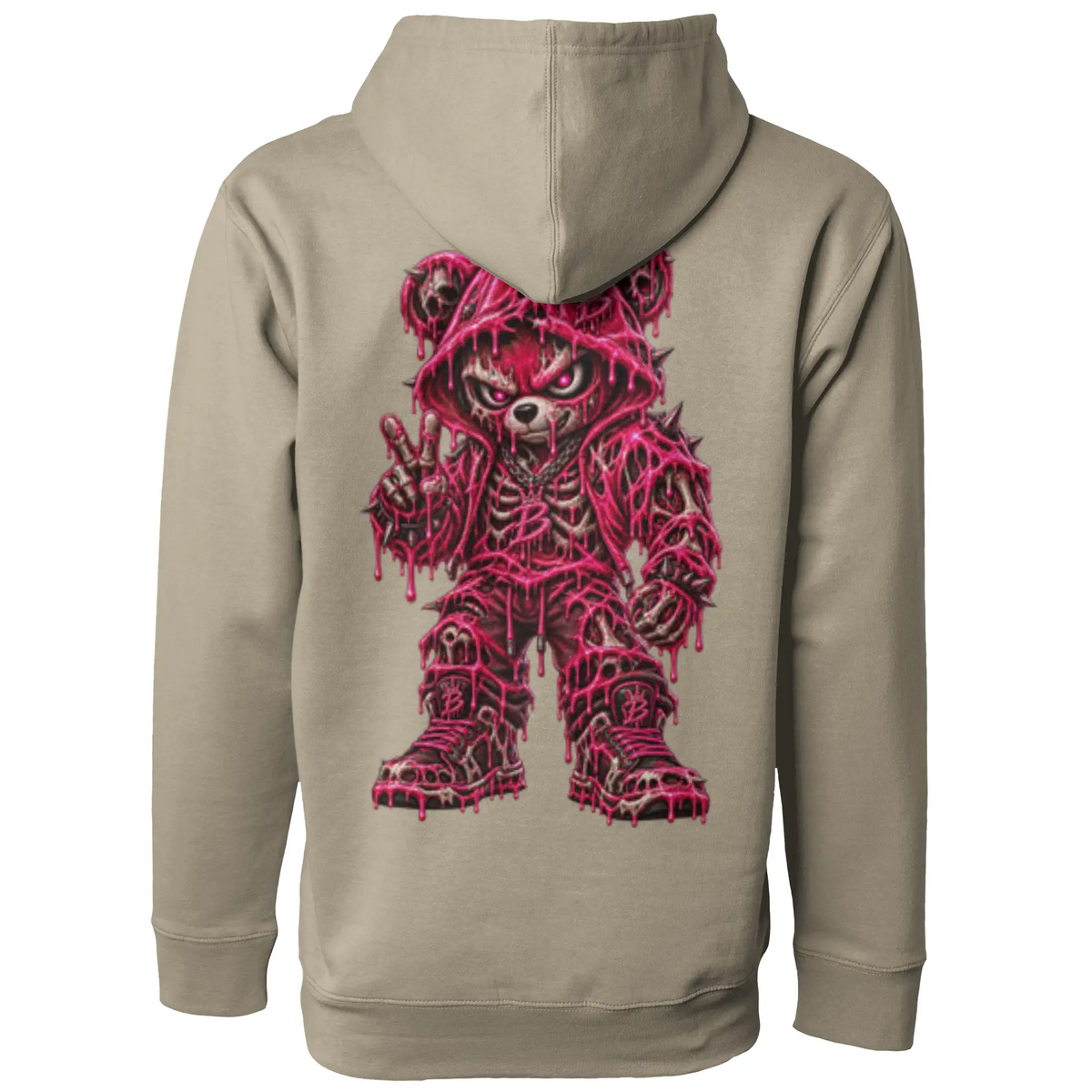 Blicky pullover hoody pink toxic design