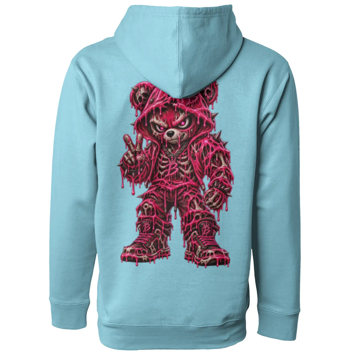 Blicky pullover hoody pink toxic design