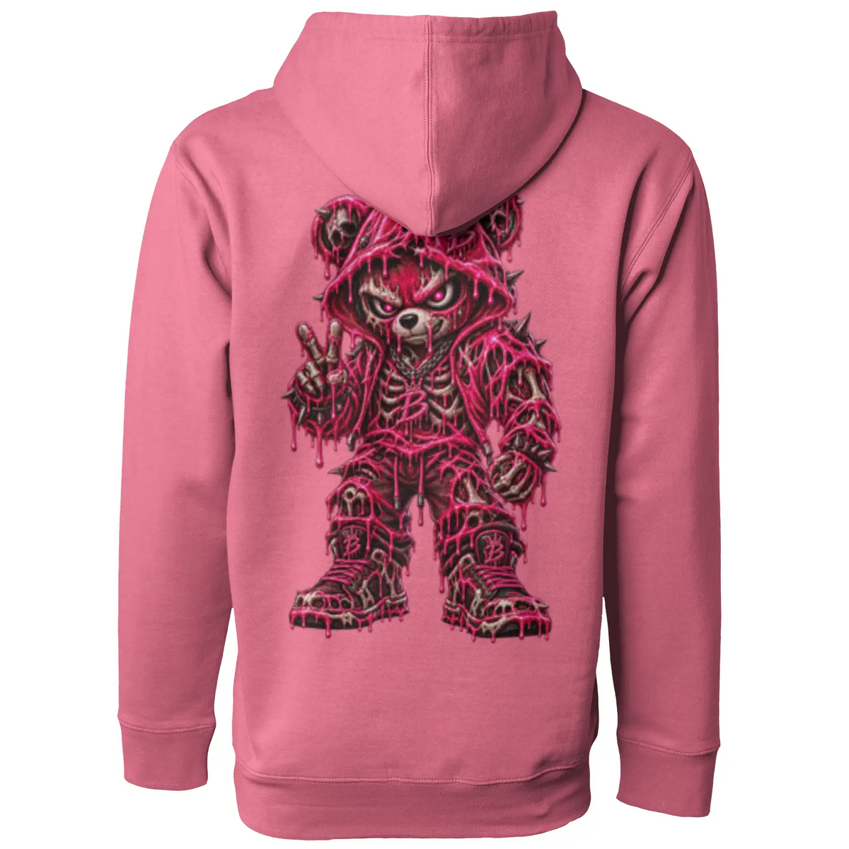 Blicky pullover hoody pink toxic design