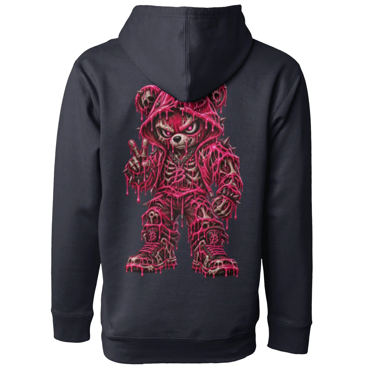 Blicky pullover hoody pink toxic design
