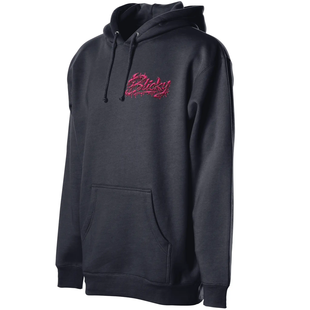 Blicky pullover hoody pink toxic design