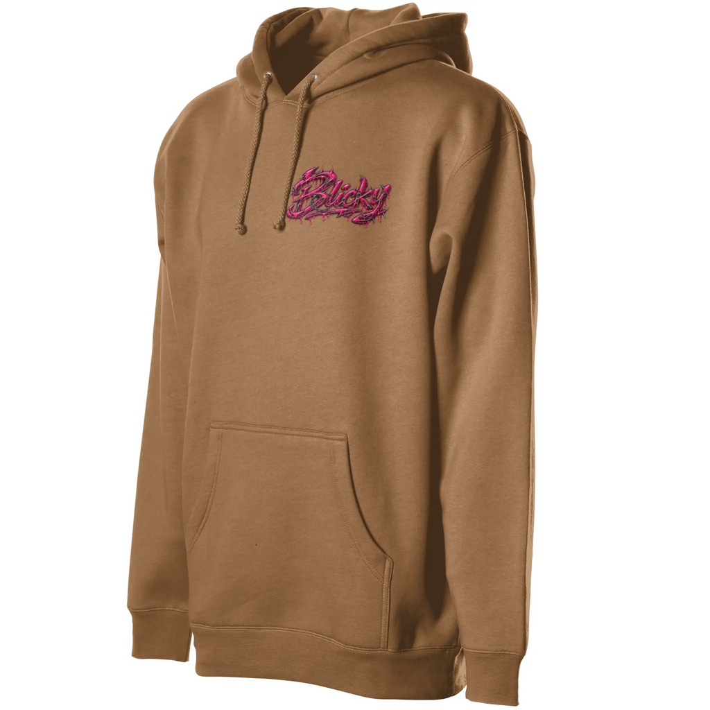 Blicky pullover hoody pink toxic design
