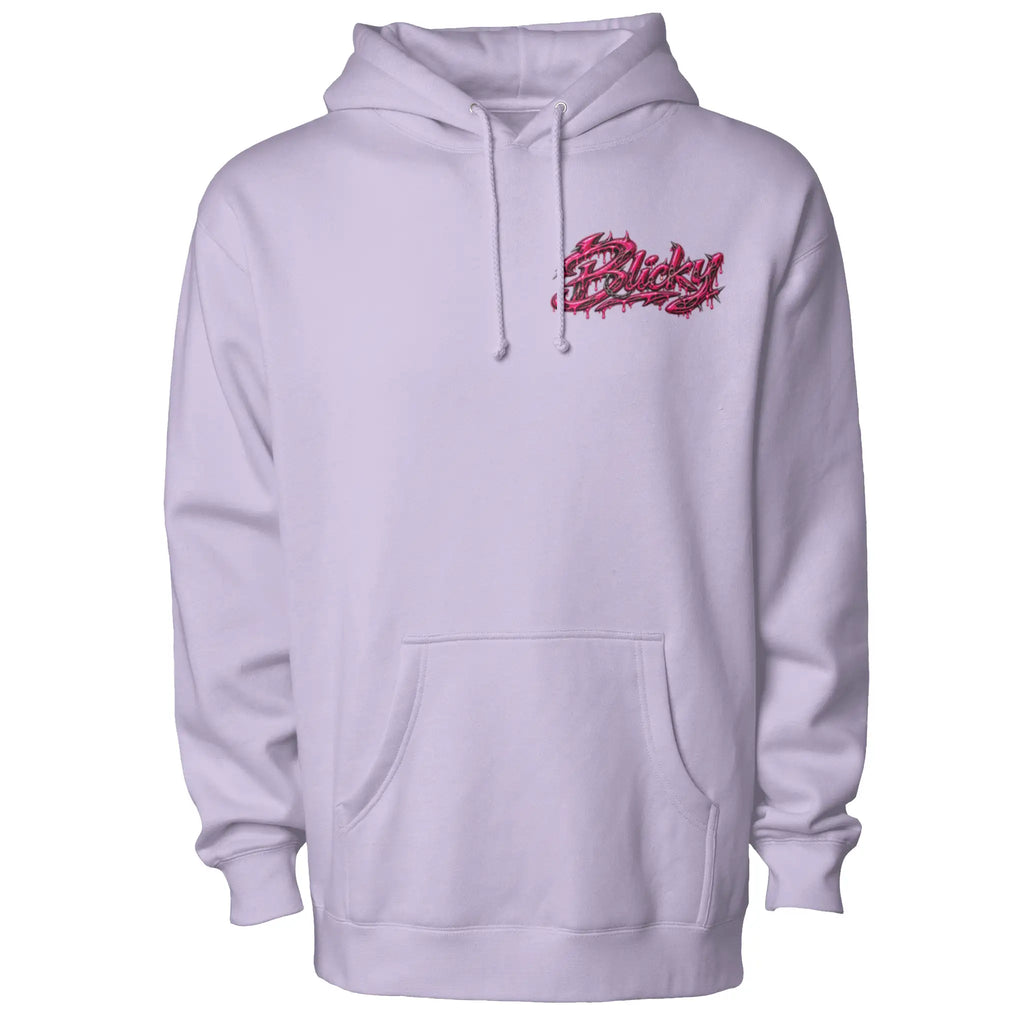 Blicky pullover hoody pink toxic design