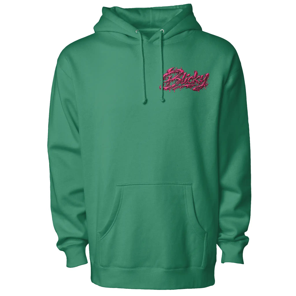 Blicky pullover hoody pink toxic design