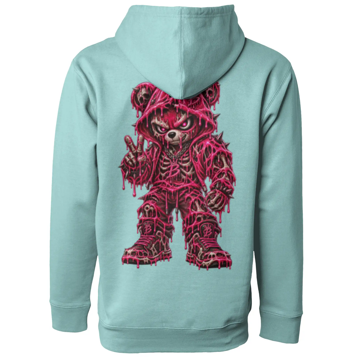 Blicky pullover hoody pink toxic design