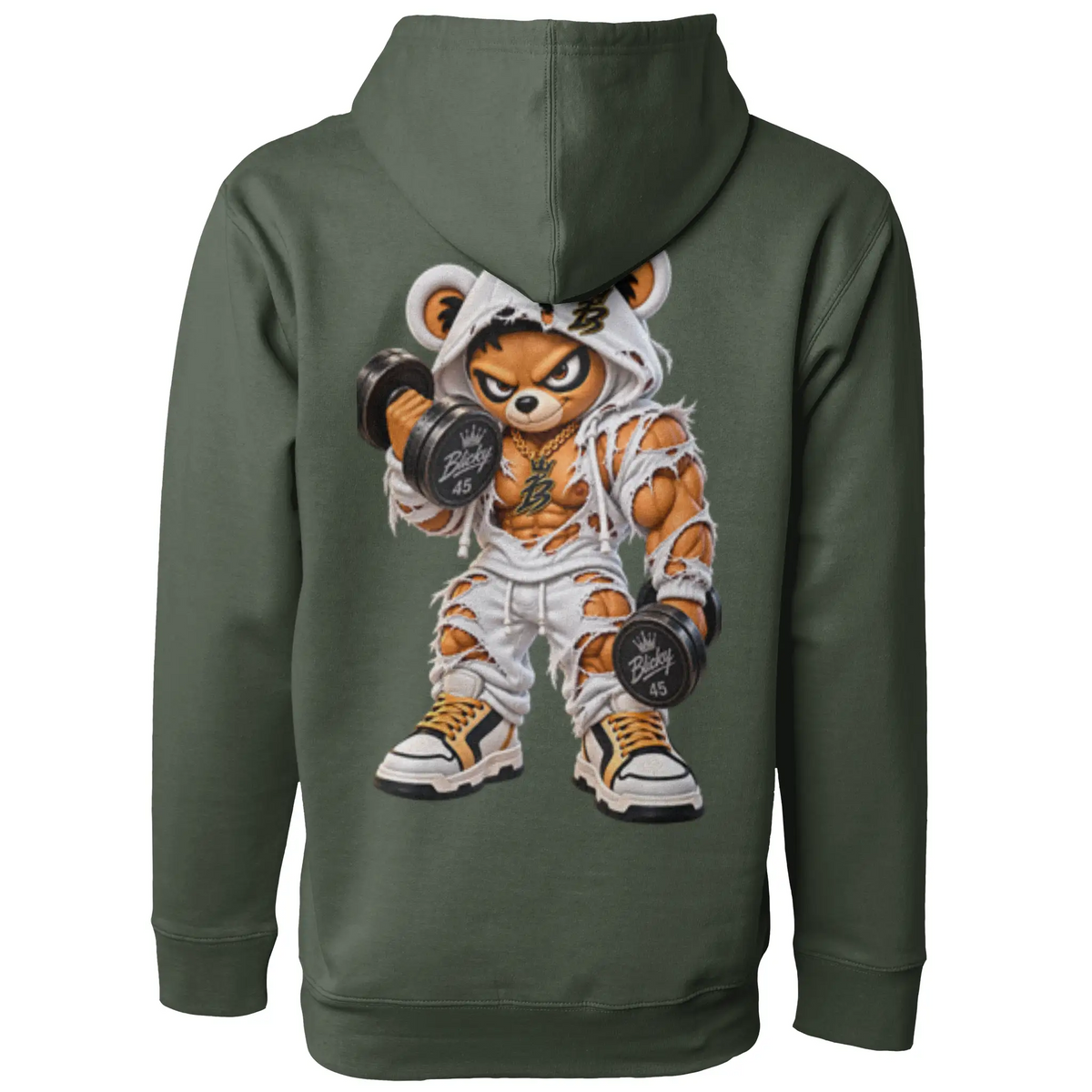 Blicky pullover hoody gym 2 design