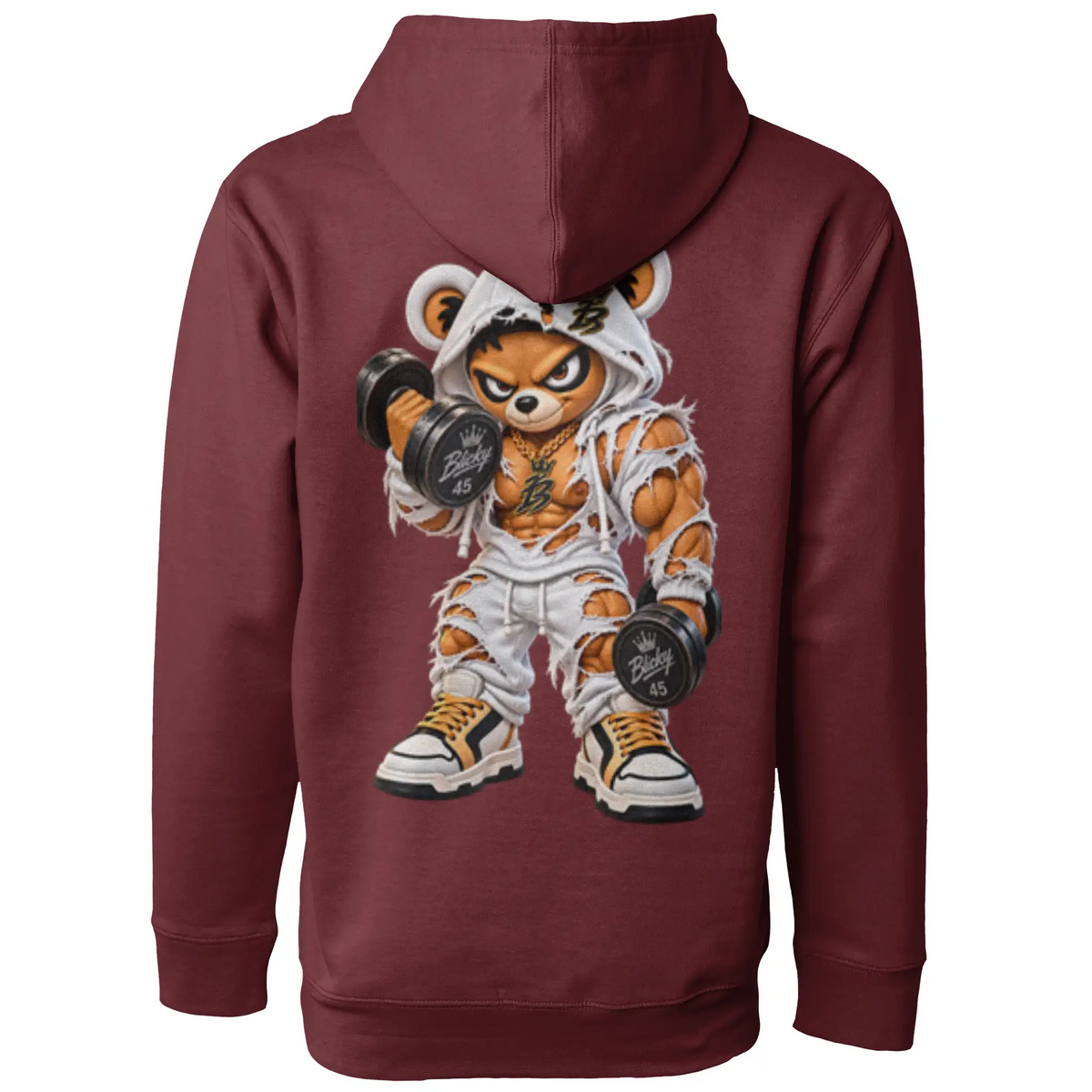 Blicky pullover hoody gym 2 design
